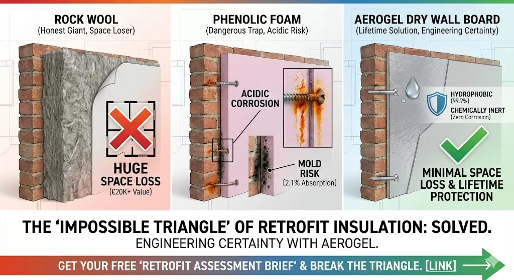 The "Impossible Triangle" of Internal Wall Insulation: How to Avoid the €20,000 Mistake in Retrofits