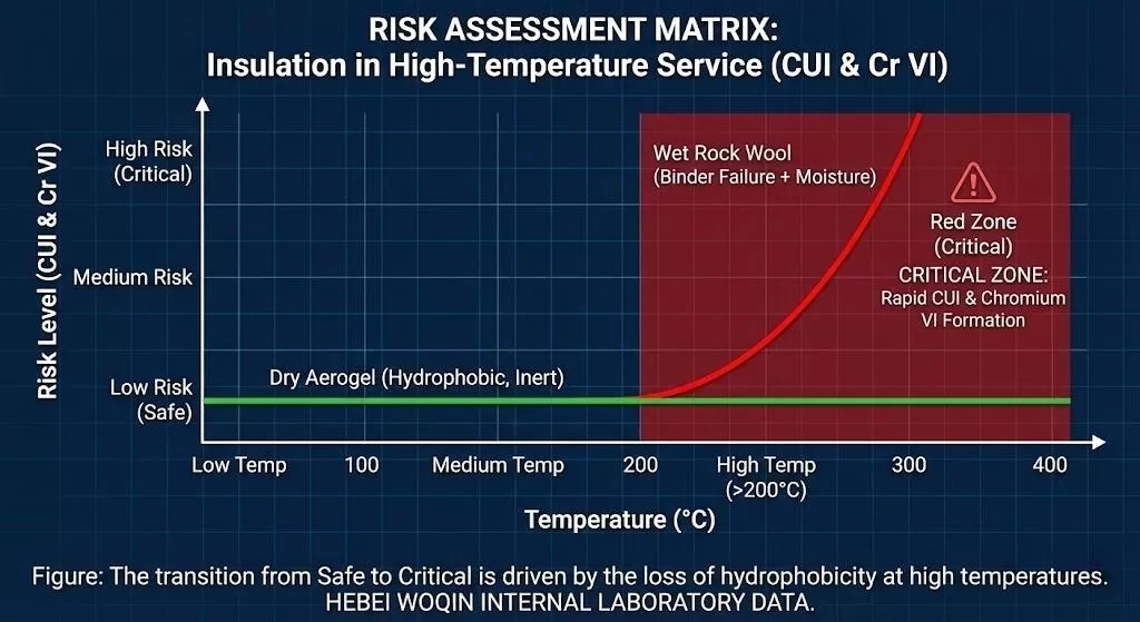 The "Hydrophobic Illusion": How Temperatures >200°C Turn Insulation into a CUI and Toxin Risk
