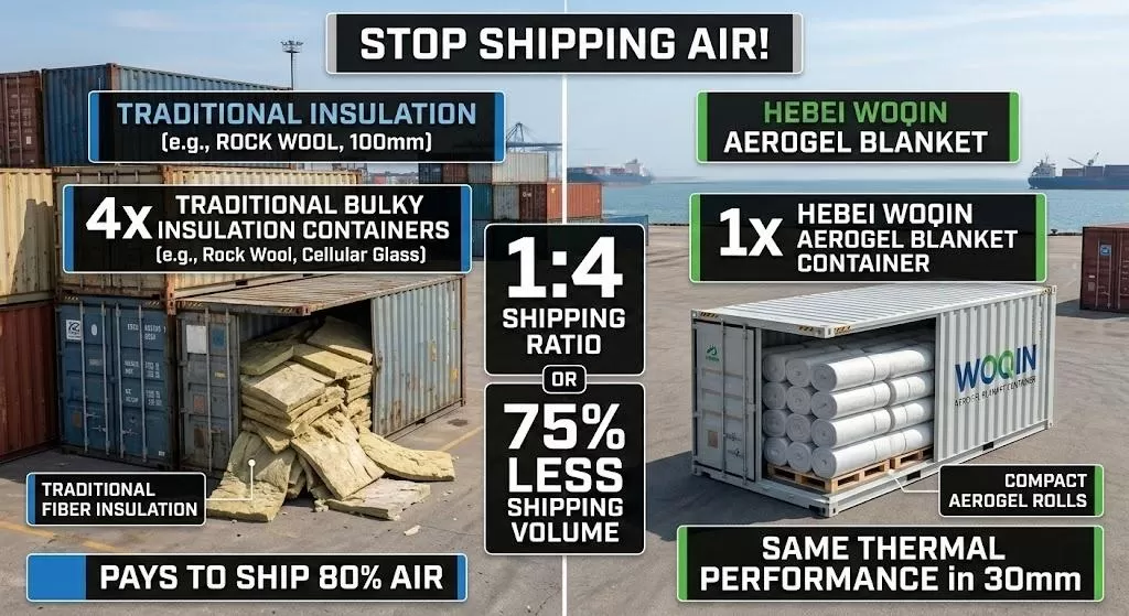 The Red Sea Freight Crisis: Why Shipping "Air" is Killing Your Insulation Project Margins (And How Aerogel Fixes It)