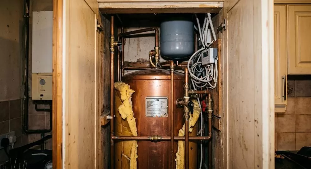 The "600mm Paradox": A System-Level Aerogel Solution for Europe's Domestic Hot Water Retrofit Crisis