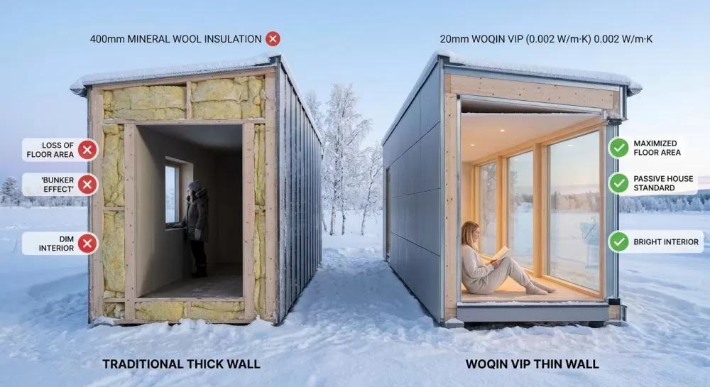 Redefining Passive Houses in Sub-Zero Climates: The Power & Reality of VIP Insulation (0.002 W/m·K)