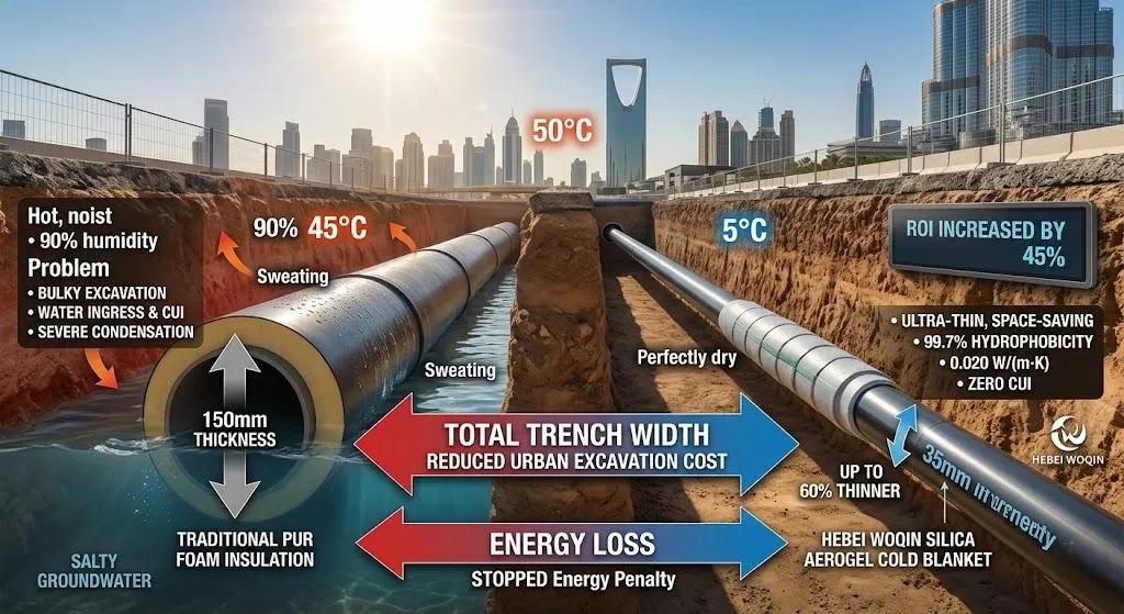 Defeating Condensation: Aerogel Insulation for Middle East District Cooling Networks