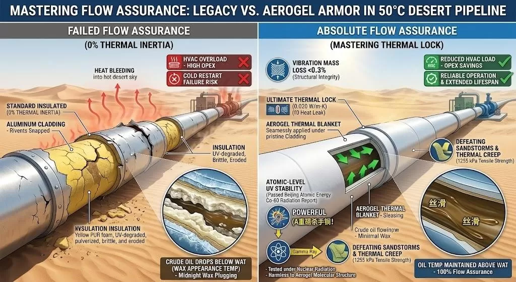 Mastering Flow Assurance: Insulating Desert Pipelines Against Extreme Day/Night Temp Swings