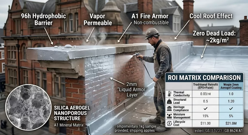 The Ultimate Liquid Armor: Curing Europe's Aging Facades and Flat Roofs with 2mm Aerogel Coating