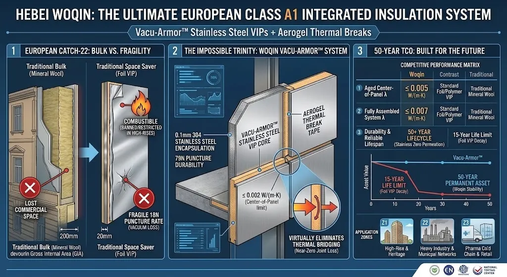 The Ultimate European Class A1 Integrated Insulation System: Fusing Vacuum and Aerogel Technologies
