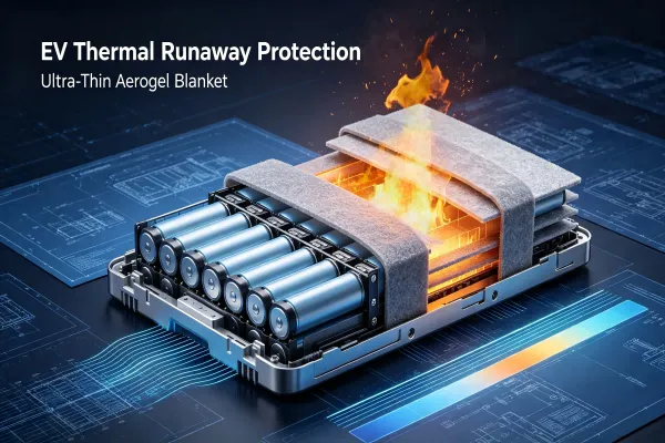 Halting EV Thermal Runaway: Ultra-Thin Aerogel Blanket Solutions