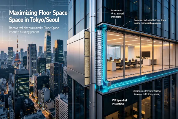 Maximizing Floor Space in Tokyo/Seoul: VIP Spandrel Insulation