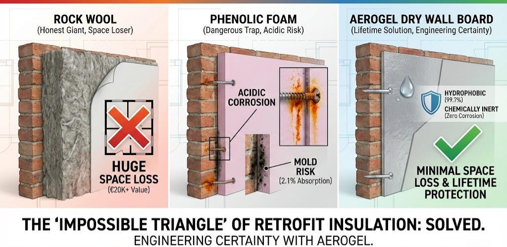 The "Impossible Triangle" of Internal Wall Insulation: How to Avoid the €20,000 Mistake in Retrofits