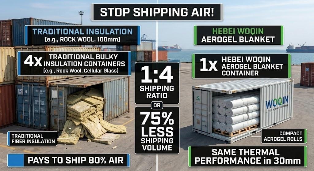 The Red Sea Freight Crisis: Why Shipping "Air" is Killing Your Insulation Project Margins (And How Aerogel Fixes It)